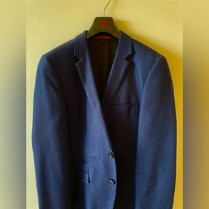Navy blue Hugo Boss jacket in mesh fabric, size medium